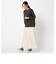 リネンパネルロングスカート