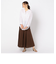 リネンパネルロングスカート