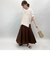 リネンパネルロングスカート
