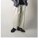 【unlume/アンルーム】NOAH PANTS ワイドテーパード タックパンツ