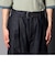 【unlume/アンルーム】NOAH PANTS ワイドテーパード タックパンツ