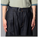 【unlume/アンルーム】NOAH PANTS ワイドテーパード タックパンツ