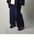 【unlume/アンルーム】NOAH PANTS ワイドテーパード タックパンツ