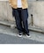 【unlume/アンルーム】NOAH PANTS ワイドテーパード タックパンツ
