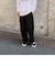 【unlume/アンルーム】NOAH PANTS ワイドテーパード タックパンツ