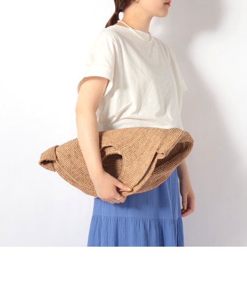 Le voyage en panie/ルボヤージュエンパニエ】ラフィアサークルバッグ