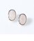 オーバルフレーム天然石ピアス
