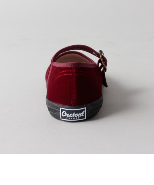 [美品] ORCIVAL オーシバル　ベルベットストラップシューズ　バレエ ORCIVAL(オーシバル) ベルベットストラップシューズ(OR-H0136RVT