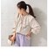 ドットラッフルカラーブラウス