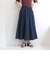 タフタギャザーフレアスカート