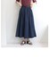 タフタギャザーフレアスカート