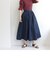 タフタギャザーフレアスカート