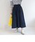タフタギャザーフレアスカート
