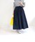 タフタギャザーフレアスカート