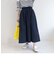 タフタギャザーフレアスカート