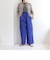 リネン混ギャザーパンツ