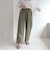 リネン混ギャザーパンツ
