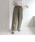 リネン混ギャザーパンツ