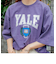 【YALE/イェール】別注プリントTシャツ VINTAGE DYEING カレッジロゴ