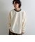 【GLOSTER/グロスター】ダンボールニット プルオーバースウェット 切り替え 配色リブ