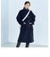 ウール混ミドル丈スタンドコート