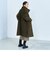 ウール混ミドル丈スタンドコート
