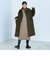 ウール混ミドル丈スタンドコート