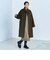 ウール混ミドル丈スタンドコート