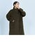 ウール混ミドル丈スタンドコート