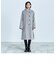 ウール混ミドル丈スタンドコート