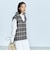 【SETアップ】ツィードベスト＋シャツワンピースセット