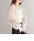 [新色追加]ドットシアー袖ボリュームブラウス（インナー付き）