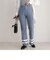ライン入りニットフレアパンツ