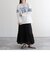 【fredyemueフレディエミュ】コットンレースティアードスカート