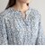 【EC限定】花柄ウエストシャーリングワンピース