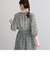 【EC限定】花柄ウエストシャーリングワンピース