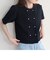 【fredyemueフレディエミュ】W開きパールボタンカーディガン