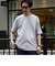 《WEB限定》【GLOSTER/グロスター】ハイポンチ ビッグシルエット ドレープ半袖Tシャツ