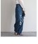 ラップデザインデニムパンツ