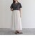 チュールレース切替スカート