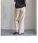 シルキーリネンブレンドセミワイドパンツ