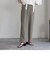 シルキーリネンブレンドセミワイドパンツ