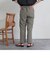 シルキーリネンブレンドテーパードパンツ