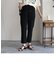 シルキーリネンブレンドテーパードパンツ