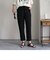 シルキーリネンブレンドテーパードパンツ