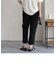 シルキーリネンブレンドテーパードパンツ