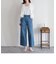 ライトオンスデニムセミワイドパンツ