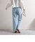 センタープレス ストレートデニムパンツ