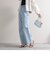 センタープレス ストレートデニムパンツ