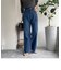 センタープレス ストレートデニムパンツ